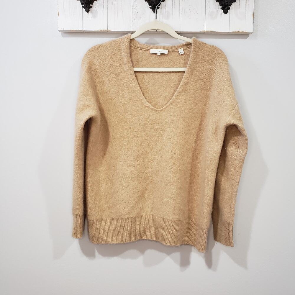 Vince Cashmere Weekend V-Neck Sweater XXS